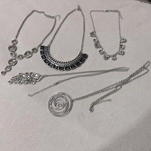 Rhinestone Statement Necklace Bundle